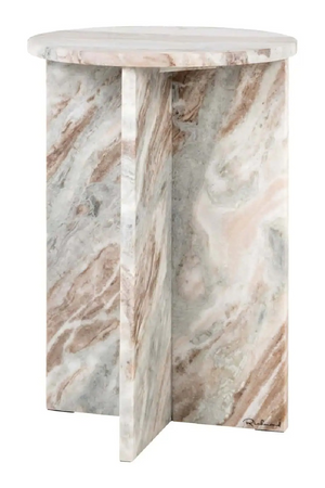 Pink Marble End Table | Richmond Interiors Vevey | Oroa.com