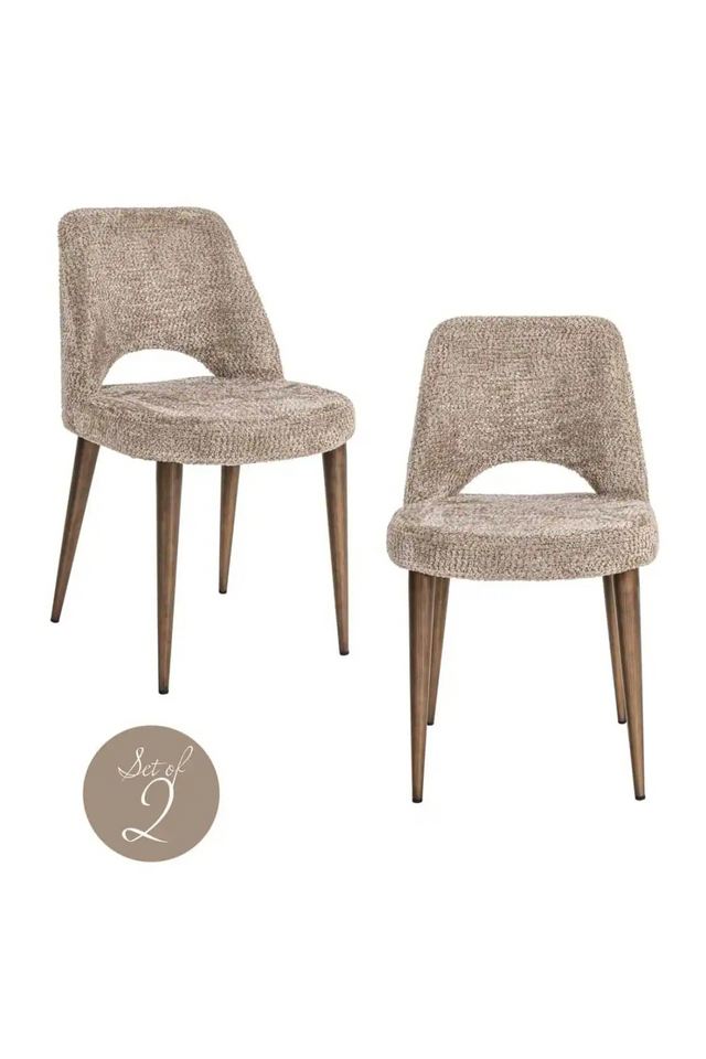 Cut-Out Cream Dining Chairs (2) | Richmond Interiors Delphine
