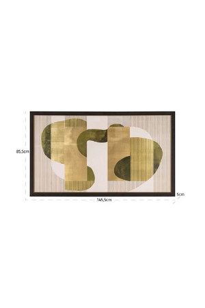 Green and Gold Abstract Wall Art | Richmond Interiors Joylin | Oroa.com