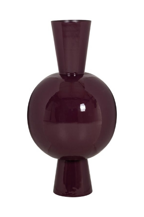 Red Conical Sphere Vase | Richmond Interiors Arvine | Oroa.com