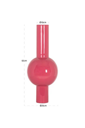 Pink Tubular Enamel Vase | Richmond Interiors Noura | Oroa.com