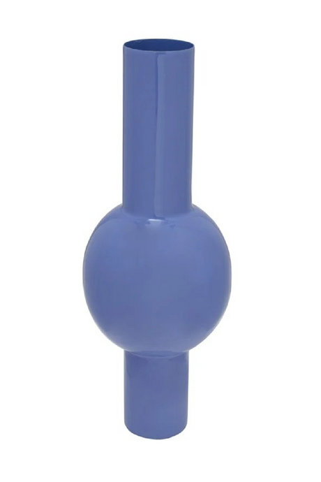 Blue Tubular Enamel Vase | Richmond Interiors Novar | Oroa.com