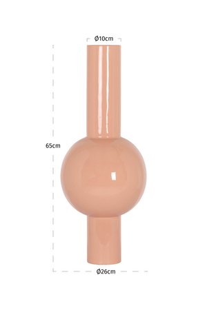 Peach Enameled Vase | Richmond Interiors Novalee | Oroa.com