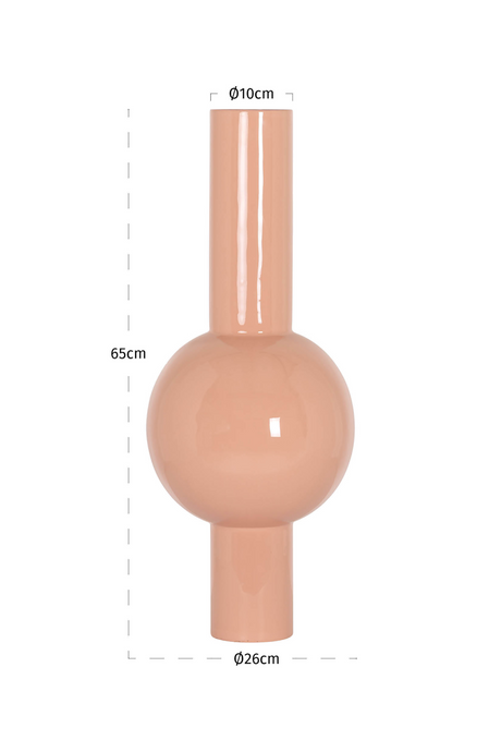 Peach Enameled Vase | Richmond Interiors Novalee | Oroa.com