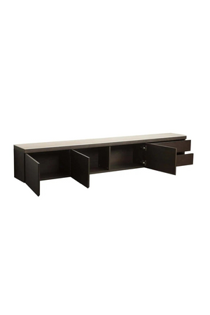Brown Oak 3-Door TV Cabinet | Richmond Interiors Lachance | Oroa.com