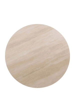 Round Brown Travertine Dining Table | Richmond Interiors Ritz | Oroa.com