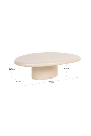 White Indoor/Outdoor Coffee Table | Richmond Interiors Urban Bloom | Oroa.com