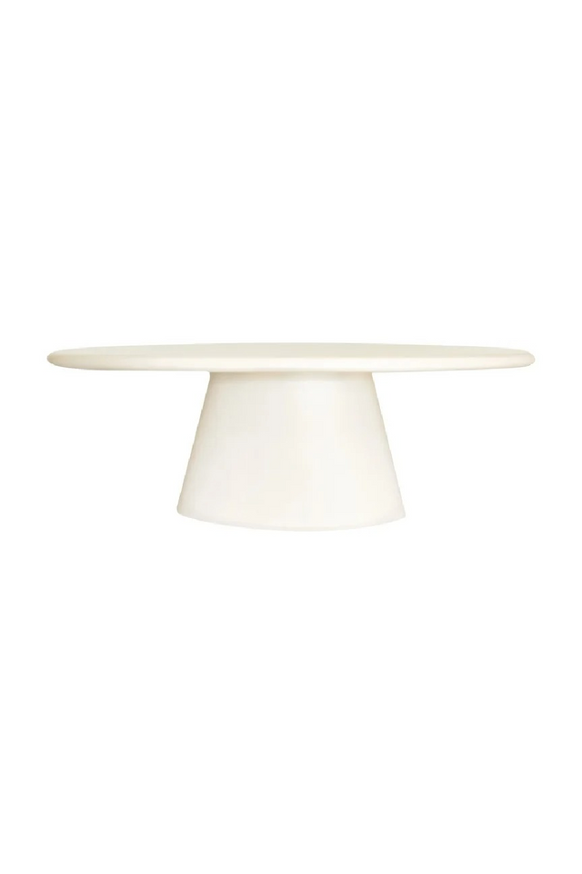 White Oval Indoor/Outdoor Dining Table | Richmond Interiors Urban Bloom | Oroa.com