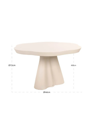 White Indoor/Outdoor Modern Dining Table | Richmond Interiors Urban Bloom | Oroa.com