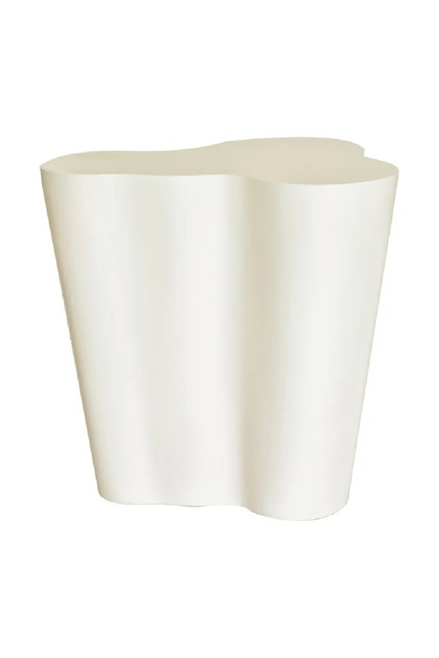 White Organic Indoor/Outdoor End Table | Richmond Interiors Urban Bloom | Oroa.com