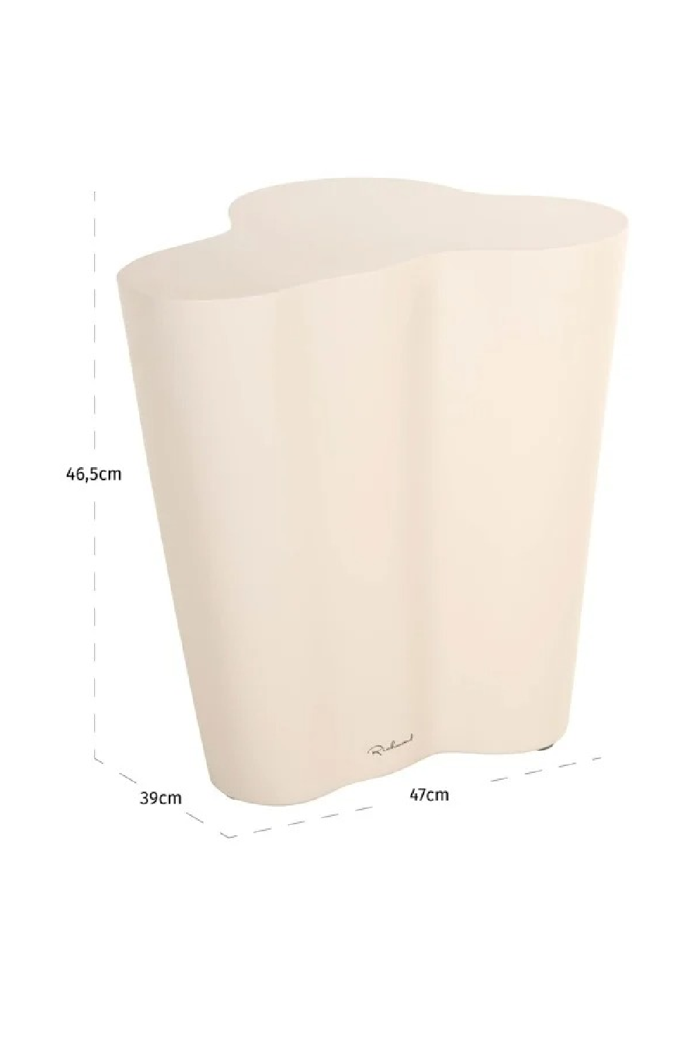 White Organic Indoor/Outdoor End Table | Richmond Interiors Urban Bloom | Oroa.com