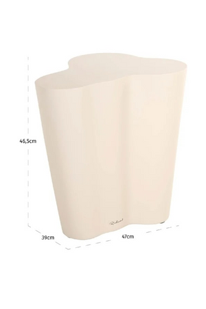 White Organic Indoor/Outdoor End Table | Richmond Interiors Urban Bloom | Oroa.com