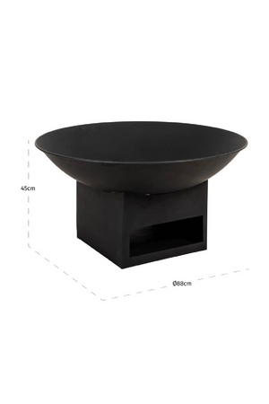 Black Iron Outdoor Fire Bowl | Richmond Interiors Davey | Oroa.com