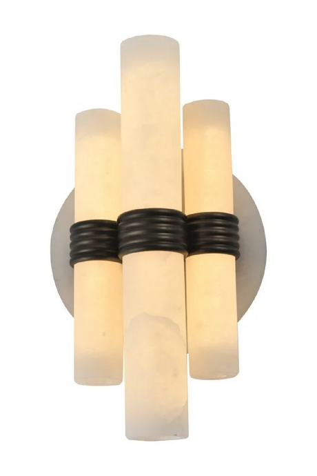 Cylindrical Alabaster Wall Lamp | Richmond Interiors Zara | Oroa.com