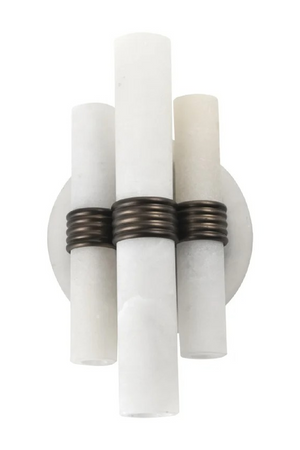 Cylindrical Alabaster Wall Lamp | Richmond Interiors Zara | Oroa.com
