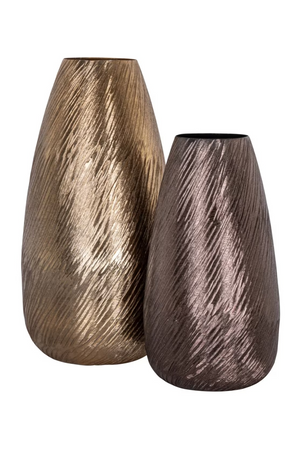 Bronze Aluminum Long Vase | Richmond Interiors Riza | Oroa.com