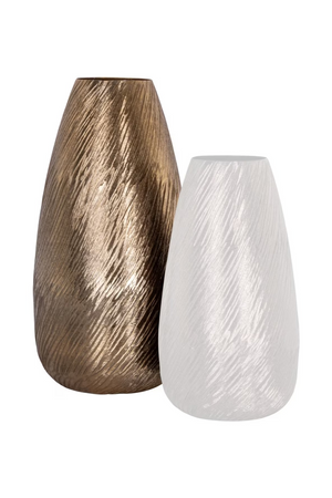 Gold Aluminum Long Vase | Richmond Interiors Riza | Oroa.com