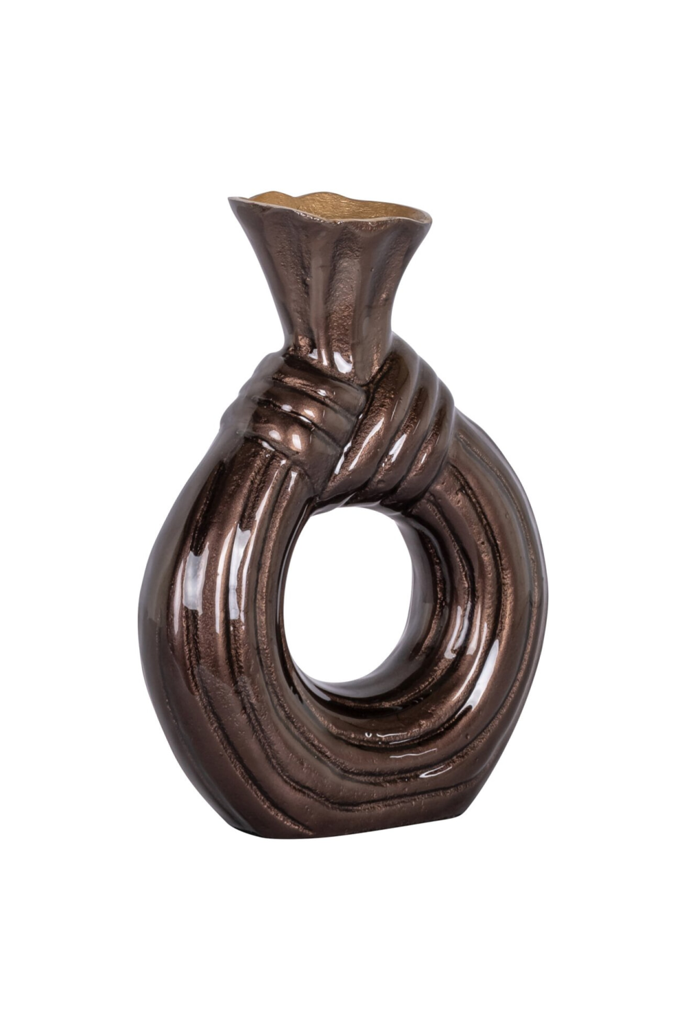 Dark Brown Aluminum Vase | Richmond Interiors Suen | Oroa.com