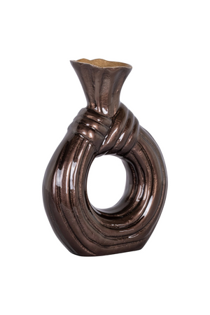 Dark Brown Aluminum Vase | Richmond Interiors Suen | Oroa.com