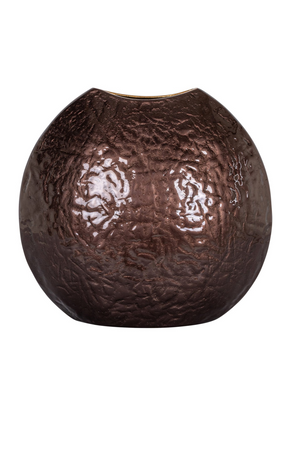 Dark Brown Textured Vase | Richmond Interiors Jony | Oroa.com
