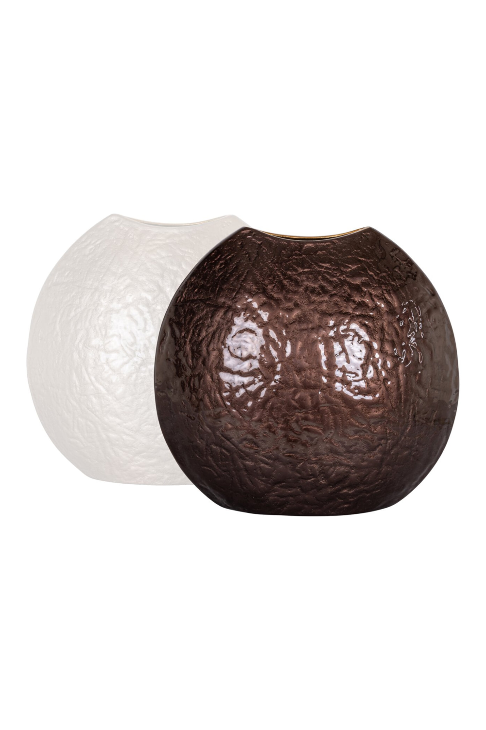 Dark Brown Textured Vase | Richmond Interiors Jony | Oroa.com