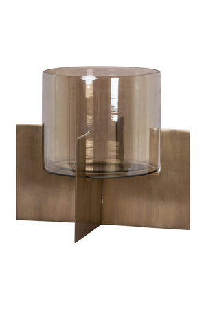 Gold Cruciform Candle Holder | Richmond Interiors Resa | Oroa.com