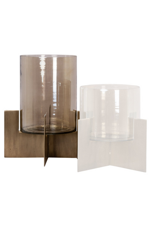 Gold Cruciform Candle Holder | Richmond Interiors Resa | Oroa.com