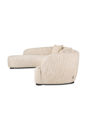 Beige Curved Lounge Sofa | Richmond Interiors Pandora | Oroa.com