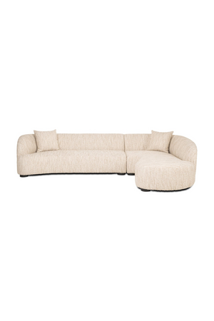 Beige Curved Lounge Sofa | Richmond Interiors Pandora | Oroa.com