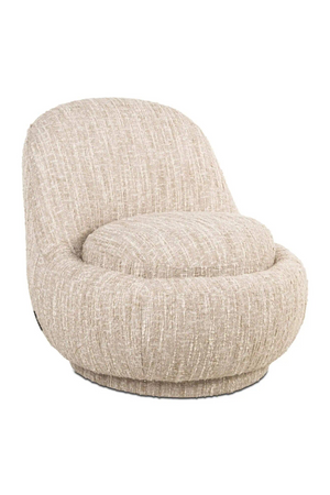 Rounded Seat Beige Lounge Chair | Richmond Interiors Arlanda | Oroa.com