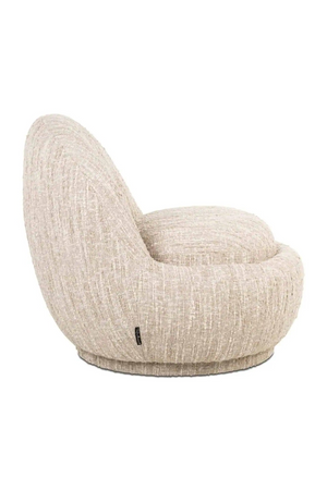 Rounded Seat Beige Lounge Chair | Richmond Interiors Arlanda | Oroa.com