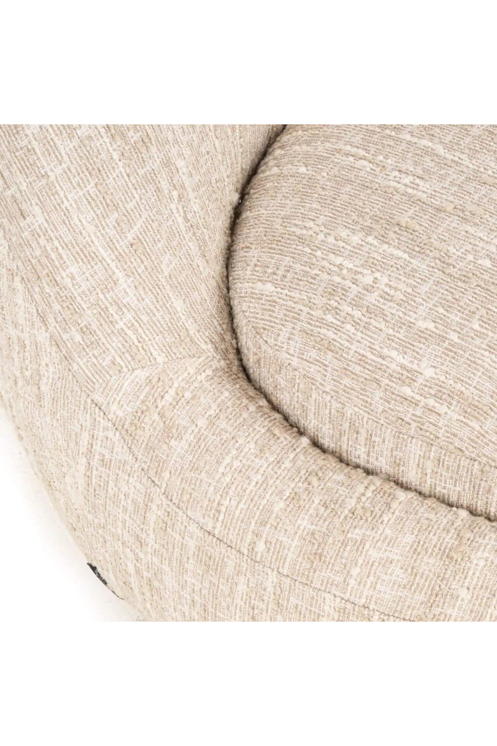 Rounded Seat Beige Lounge Chair | Richmond Interiors Arlanda | Oroa.com
