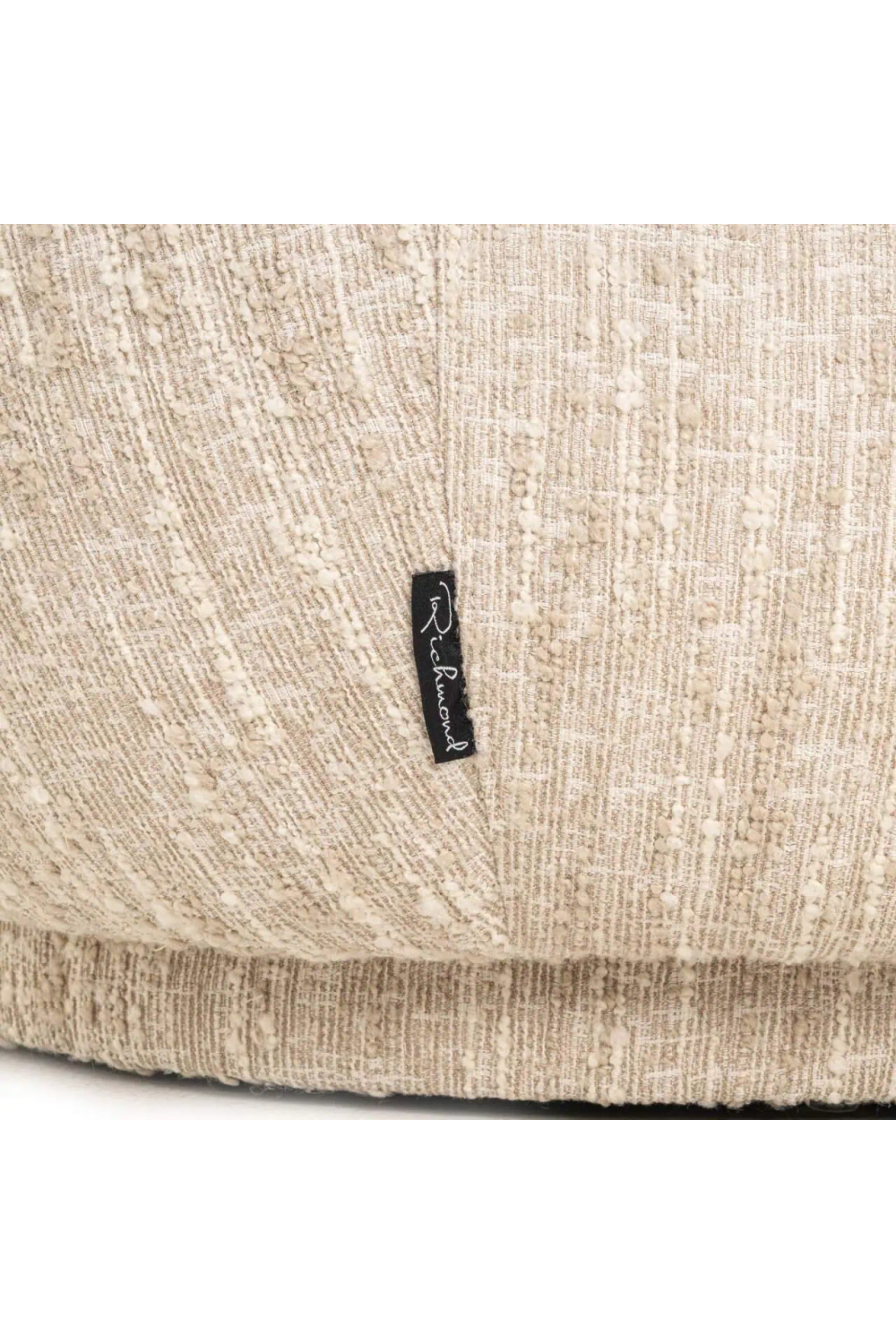 Rounded Seat Beige Lounge Chair | Richmond Interiors Arlanda | Oroa.com