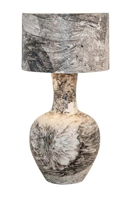 Black & White Swirl Table Lamp | Richmond Interiors Cecile | Oroa.com