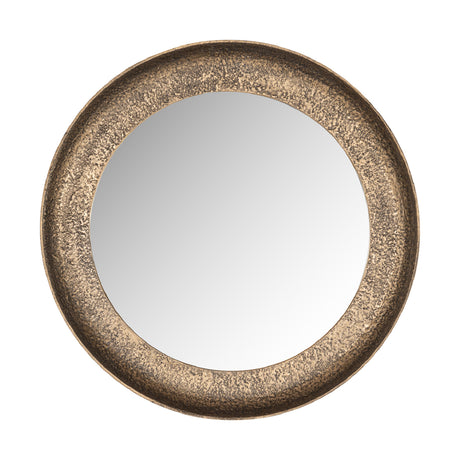   Aged Gold Round Mirror | Oroa.com