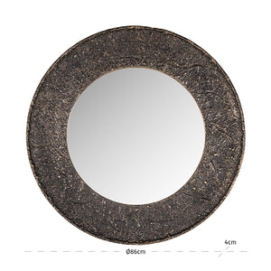 Contract furniture - Round Bronze Mirror - www.oroatrade.com