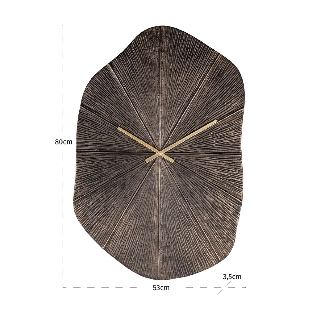 Modern European furniture - Bronze Freeform Clock - www.oroa.com
