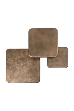 Gold Square Coffee Tables (3) | Richmond Interiors Marlie | Oroa.com