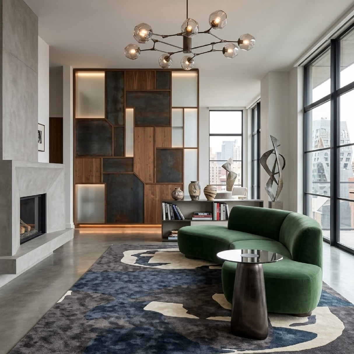 Modern European furniture - Bronze End Table - www.oroa.com