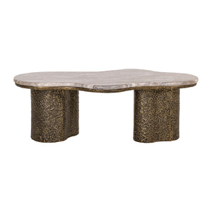 Modern European furniture - Organic-Shaped Marble Coffee Table - www.oroa.com