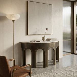   Antique Brass Arched Console Table | Oroa.com