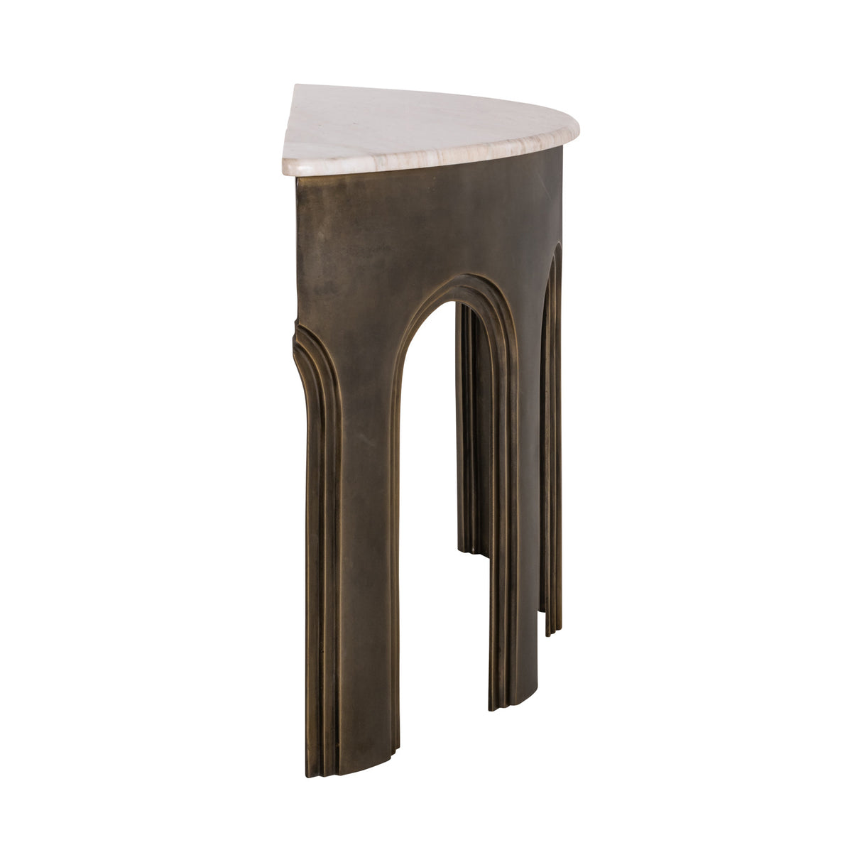   Antique Brass Arched Console Table | Oroa.com