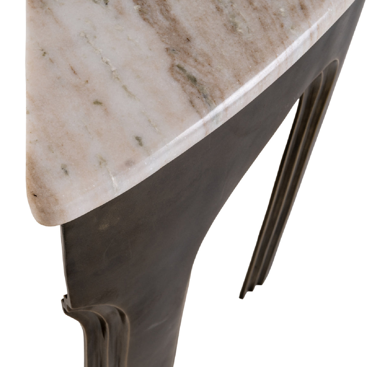   Antique Brass Arched Console Table | Oroa.com