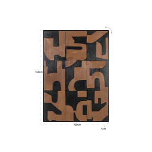   Brown Abstract Wall Art | Oroa.com