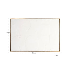   White Geometrical Wall Art | Oroa.com