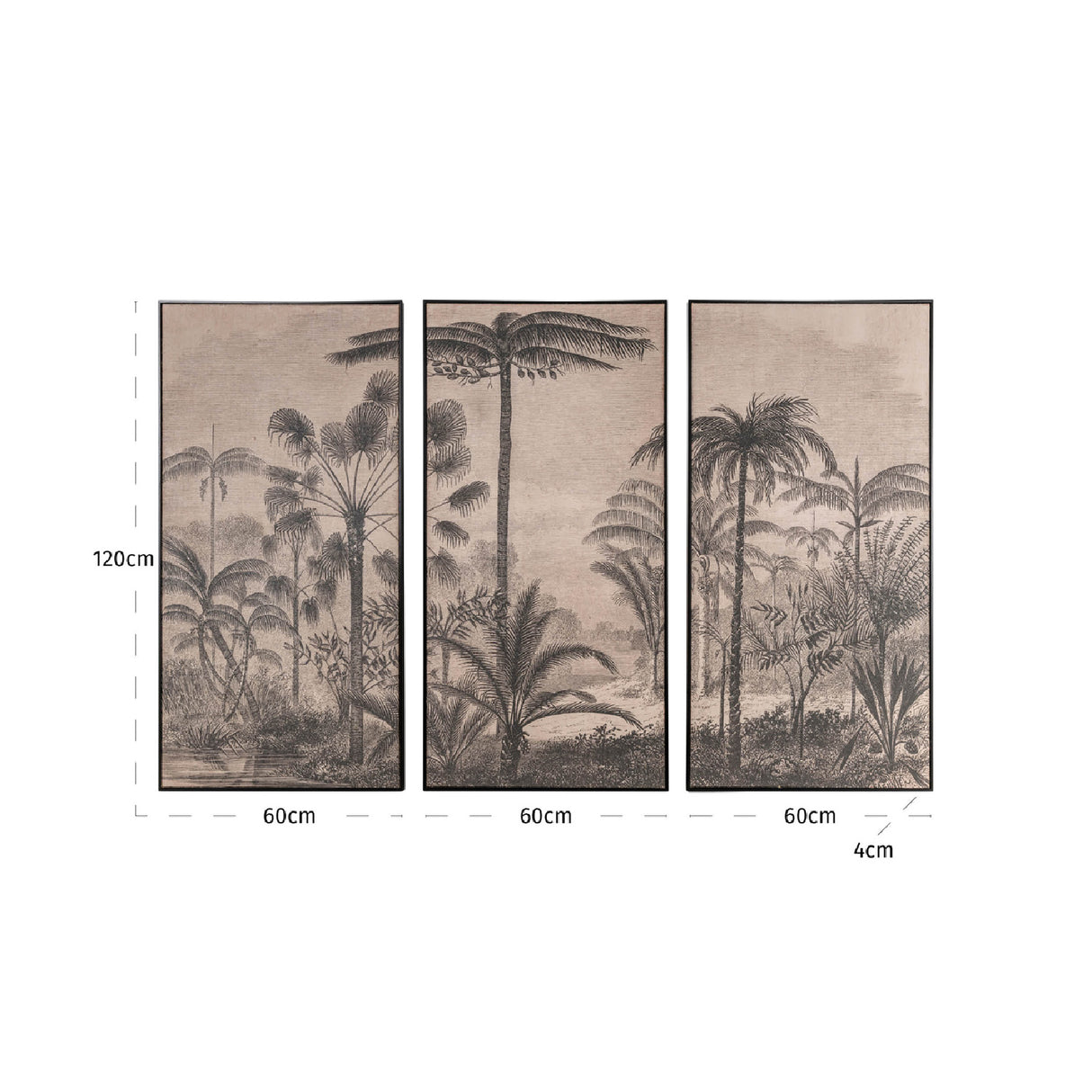   Palm Trees Wall Art Set (3) | Oroa.com