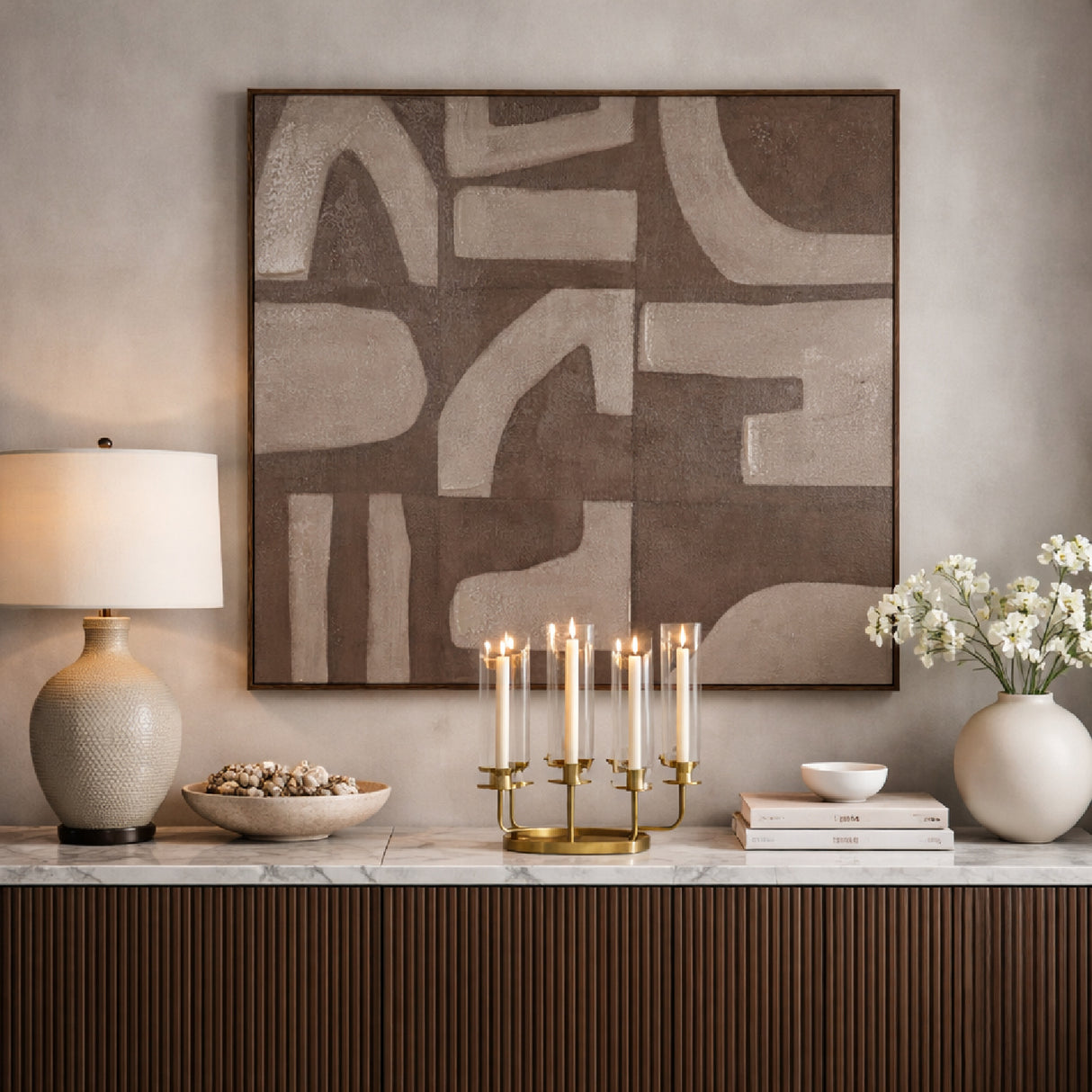   Gray Minimalist Wall Art | Oroa.com