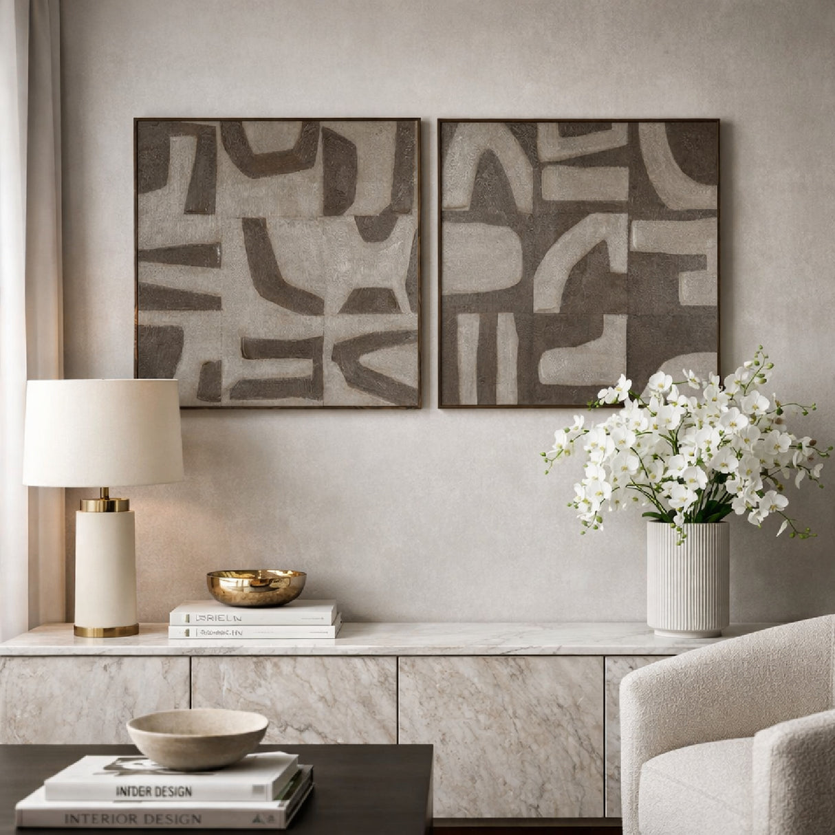   Gray Minimalist Wall Art | Oroa.com