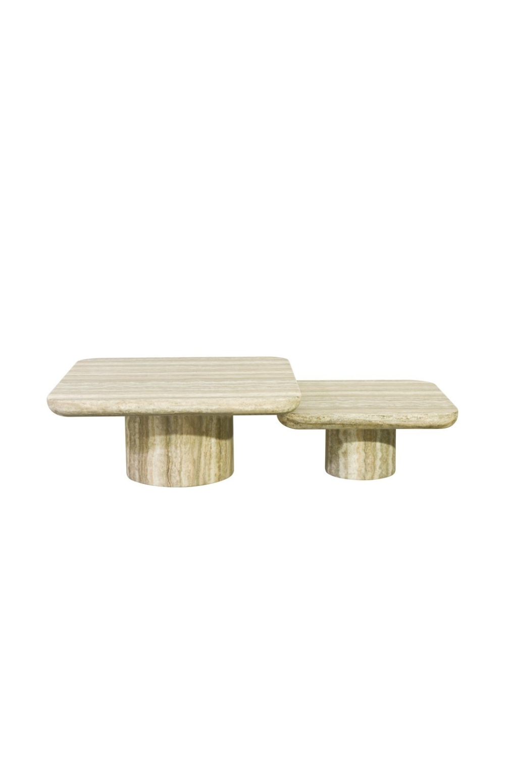 Gray Travertine Coffee Tables (2) | Richmond Interiors Denizly | Oroa.com
