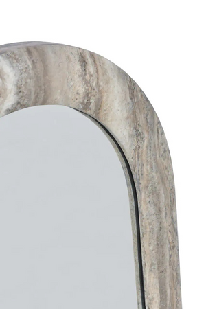 Gray Travertine Arched Mirror | Richmond Interiors Calvo | Oroa.com